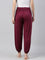 Women Solid Medium Violet Harem Pants