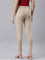 Women Solid Beige Super Stretch Jeggings