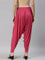 Women Solid Fuchsia Patiala Pants