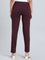 Dark Wine Ponte Smart Fit Kurti Pant
