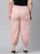 Women Solid Baby Pink Cotton Cropped Salwar