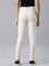 Women Solid Cream Super Stretch Jeggings