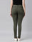 Women Solid Dark Olive Super Stretch Jeggings