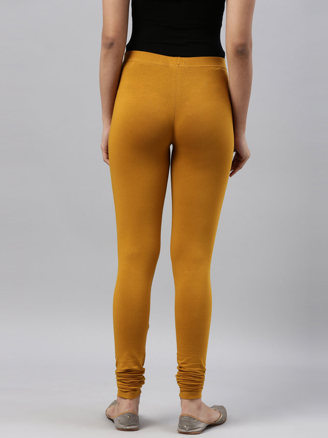 Women Yellow Cotton Churidar Leggings – Cherrypick