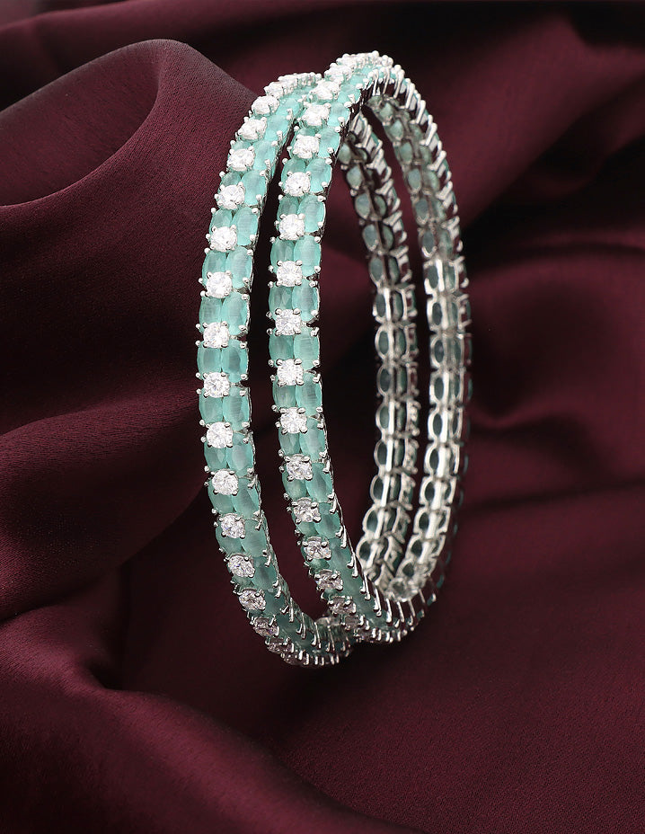 Designer Zirconia Bangles ZBGL11049