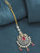 Designer Zirconia Ruby Radiance Maang Tikka