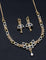 Designer GJ Polish Zirconia Necklace Set