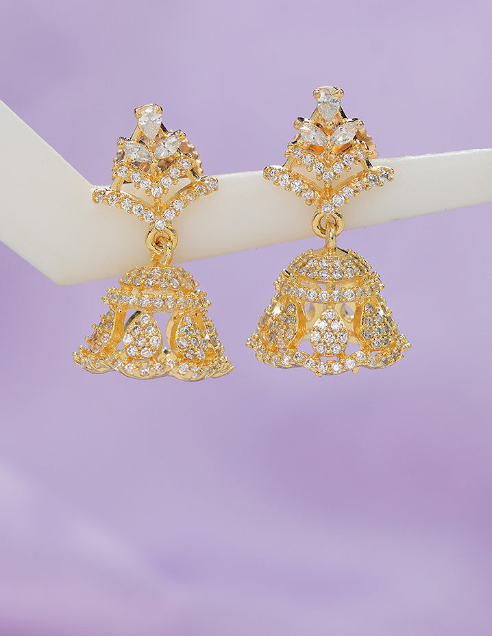Designer Zirconia Royal Radiance Jhumka