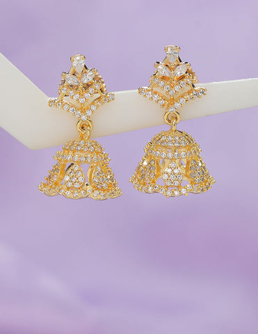 Designer Zirconia Royal Radiance Jhumka