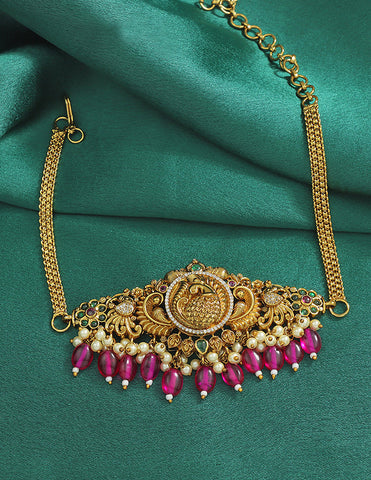 Designer Peacock Shaped Chain Bajuband