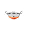 Stainless Steel Kadai with Lid, Deep Frying Pan with Copper Bottom