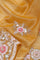 Harvest Gold Tissue Handcrafted Saree