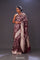 Jam Purple Floral Banarasi Silk Saree