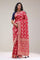 Cardinals Red Silk Handcrafted Saree