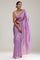 African Violet Crafted Tissue Saree