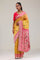 Cyber Yellow Designer Tissue Saree With Paithani Border