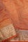 Desert Orange Crafted Tissue Saree