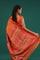 Kani Kashmiri Silk Saree - Pumpkin Orange