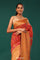 Kani Kashmiri Silk Saree - Arsenal Red