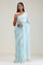 Ice Blue Tissue Saree With Embroidery Detail