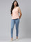 Girls Solid Light Blue Denim Jeggings