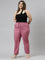 Women Solid Light Wine Comfort Fit Cotton Pants