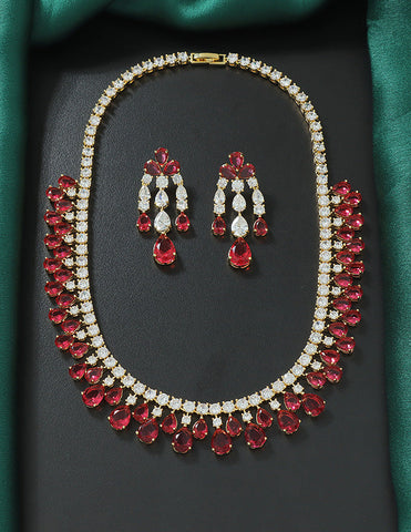 Designer Zirconia Elegance Necklace Set
