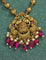 Designer Lakshmi Devi Ruby Matt Kempu Necklace Set