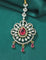 Designer Zirconia Ruby Radiance Maang Tikka