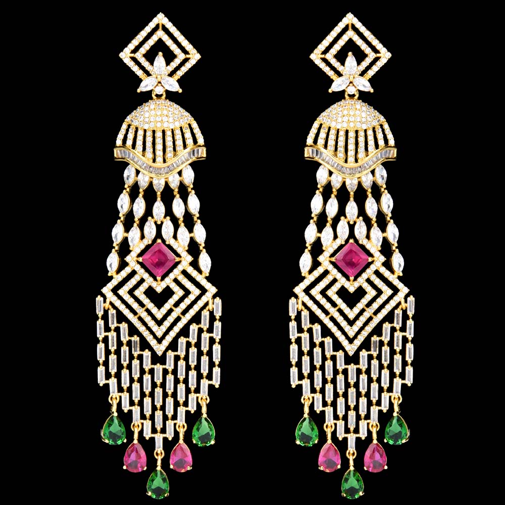 Designer Fancy Zirconia Earrings 64282