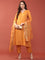 Bright Orange Muslin Three Piece Set