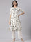 Cream Cotton Flex Printed Kurta