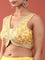 Lemon Crepe Embroidery Saree With Readymade Blouse