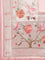 Baby pink banaras silk saree with Meena border and motifs