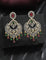 Designer Zirconia Halo Chandbali Earrings