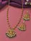 Designer Lakshmi Devi Emerald Matt Kempu Necklace Set