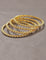 Designer Zirconia Gold Polish set of 4 Bangles