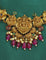 Designer Lakshmi Devi Ruby Matt Kempu Necklace Set