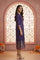 Purple Foil Printed Sequins Straight Kurta