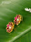 Bugadi earrings floral design with pink jadau kundan stones