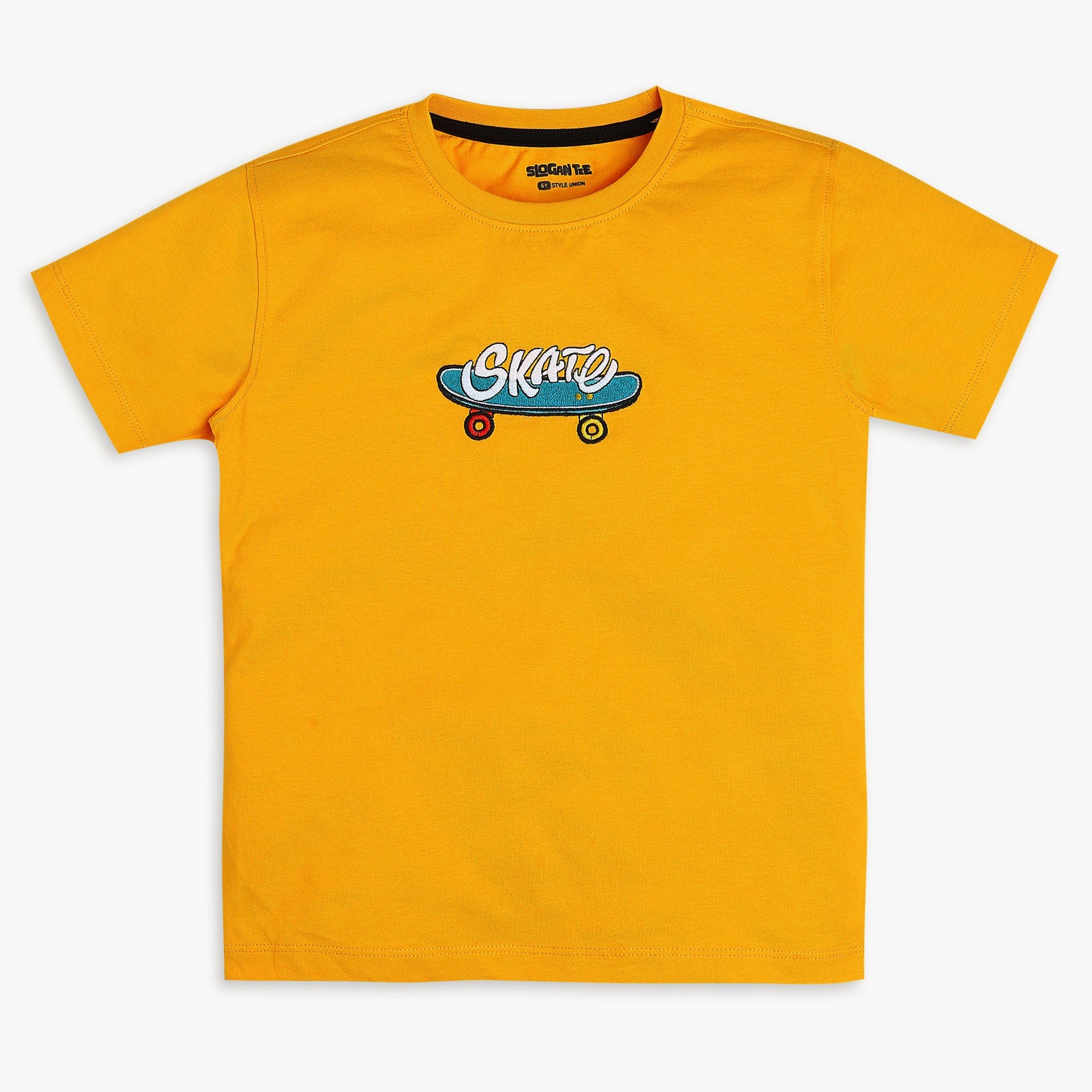 Boys Regular Fit Solid T-Shirt