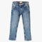 Boys Full Length Distressed Solid Jeans