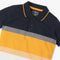 Boys Striped Half Sleeve Polo T-Shirt