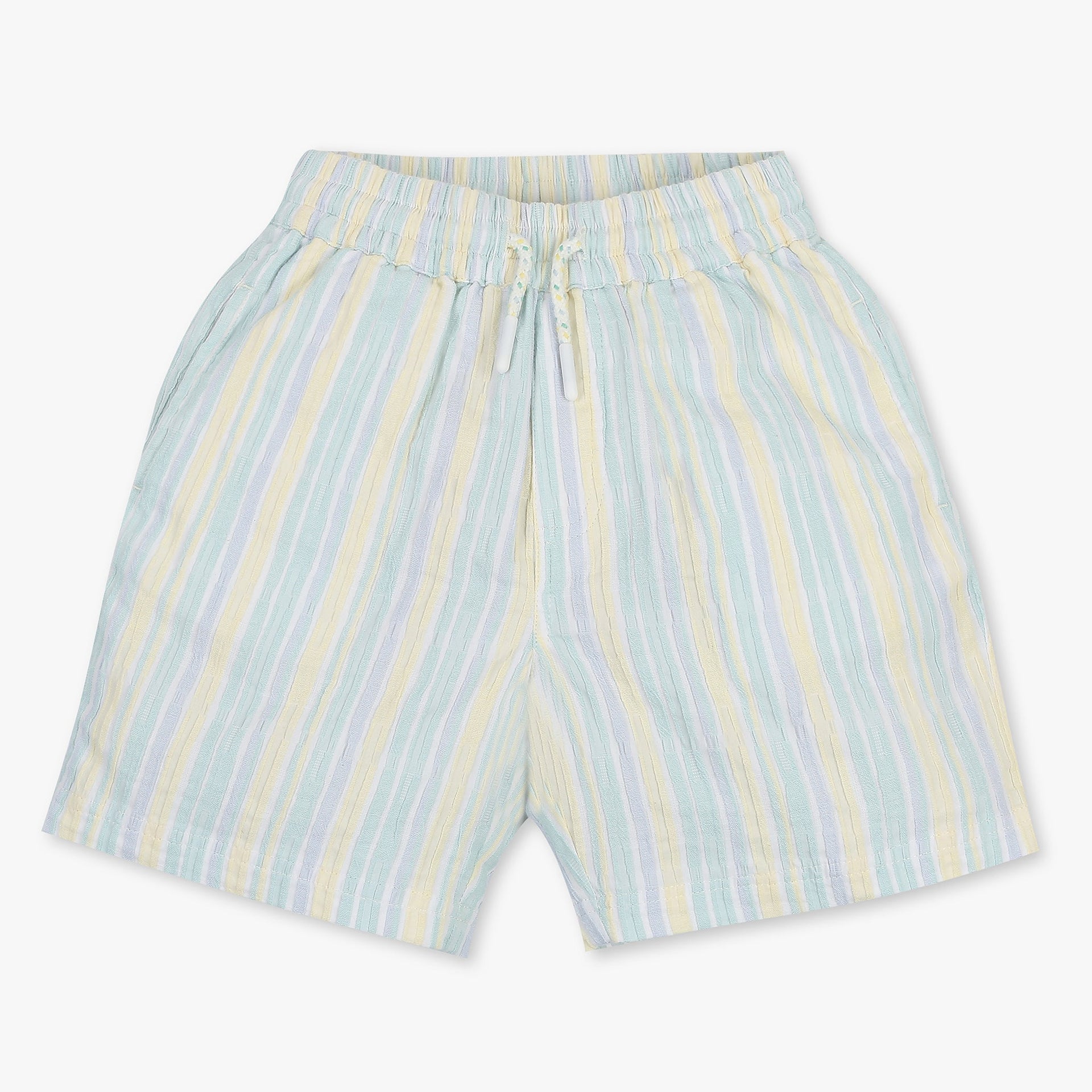 Boys Cotton Striped Shorts