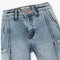 Boys Denim Solid Shorts