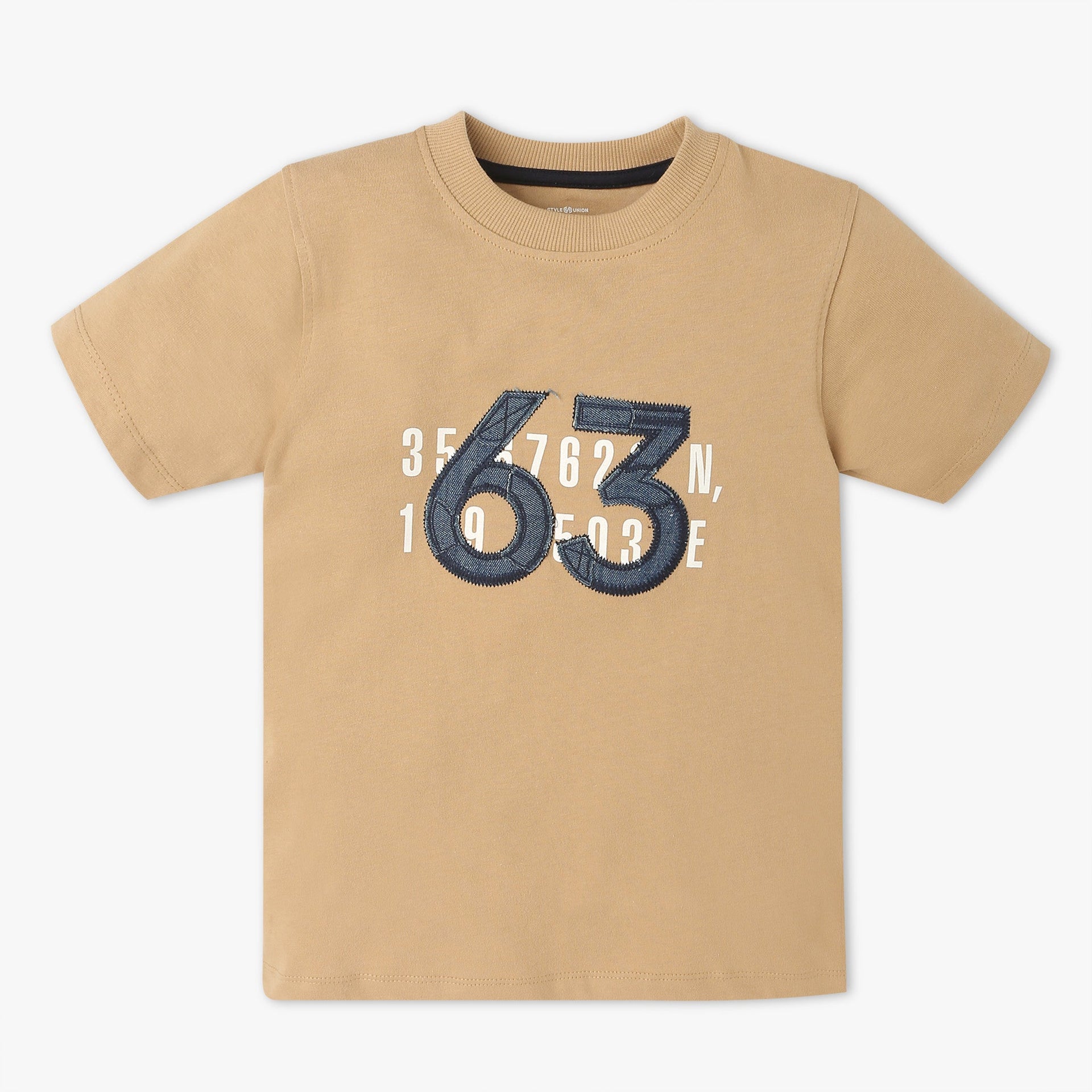 Boys Crew Neck Cut and Sew T-Shirt