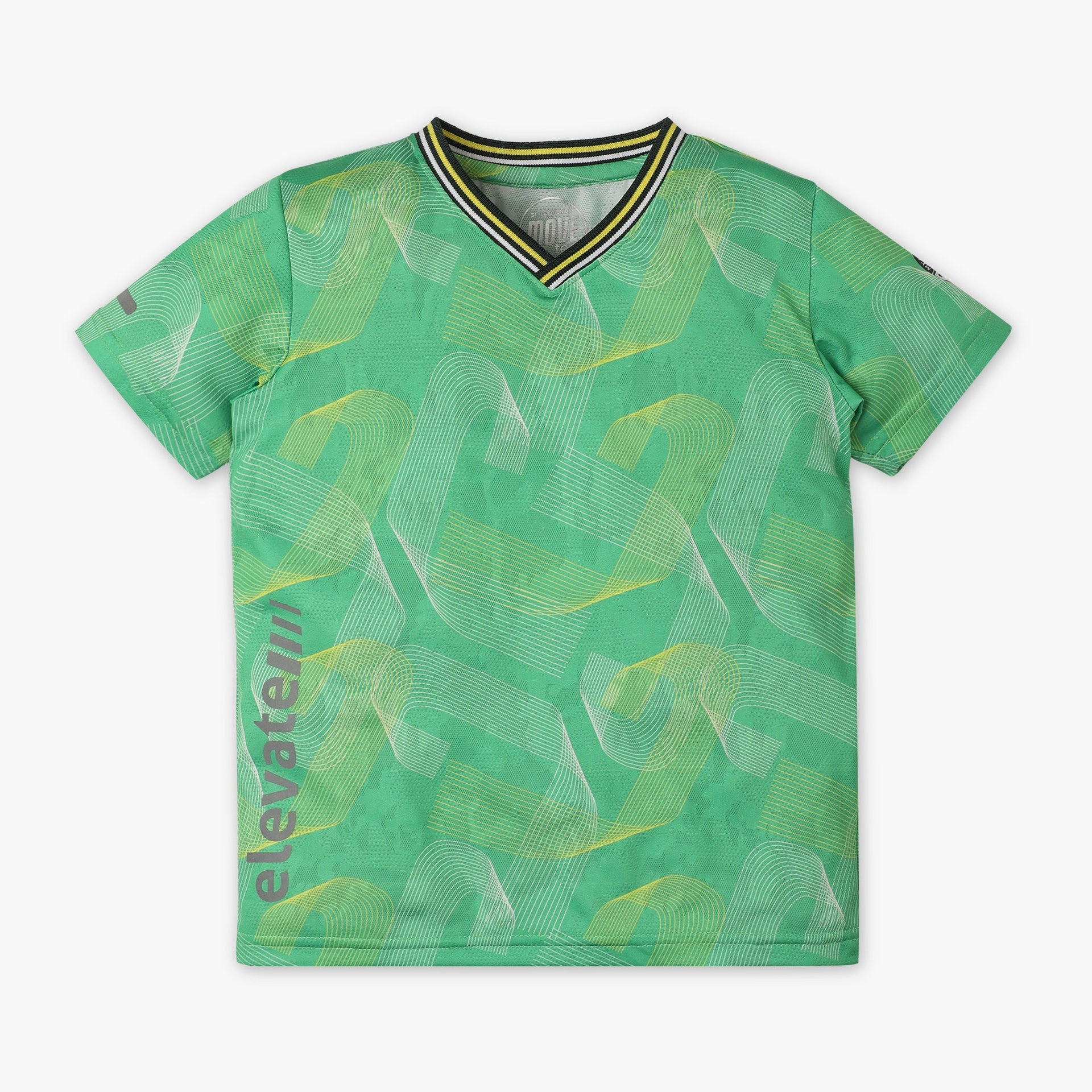 Boys Printed Crew Neck Sublimation Move T-Shirt
