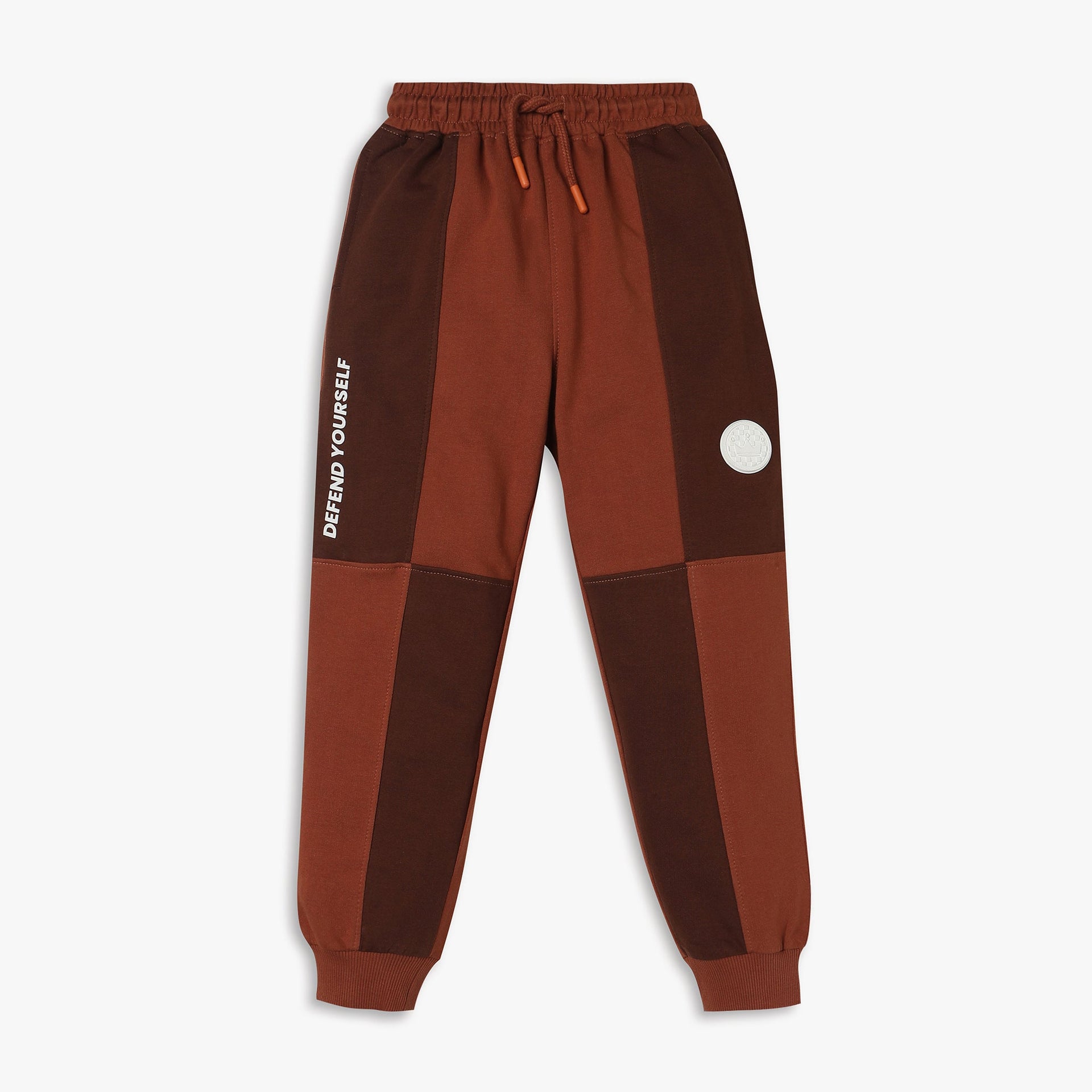 Boys Regular Fit Cut And Sew Joggers