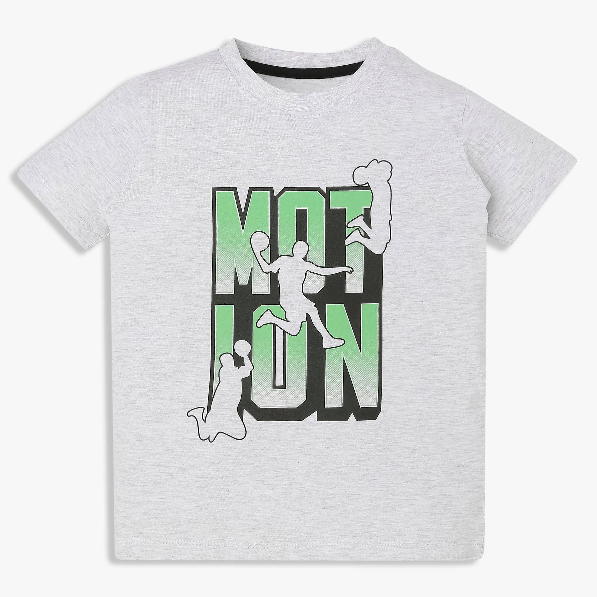 Boys Crew Neck Graphitee