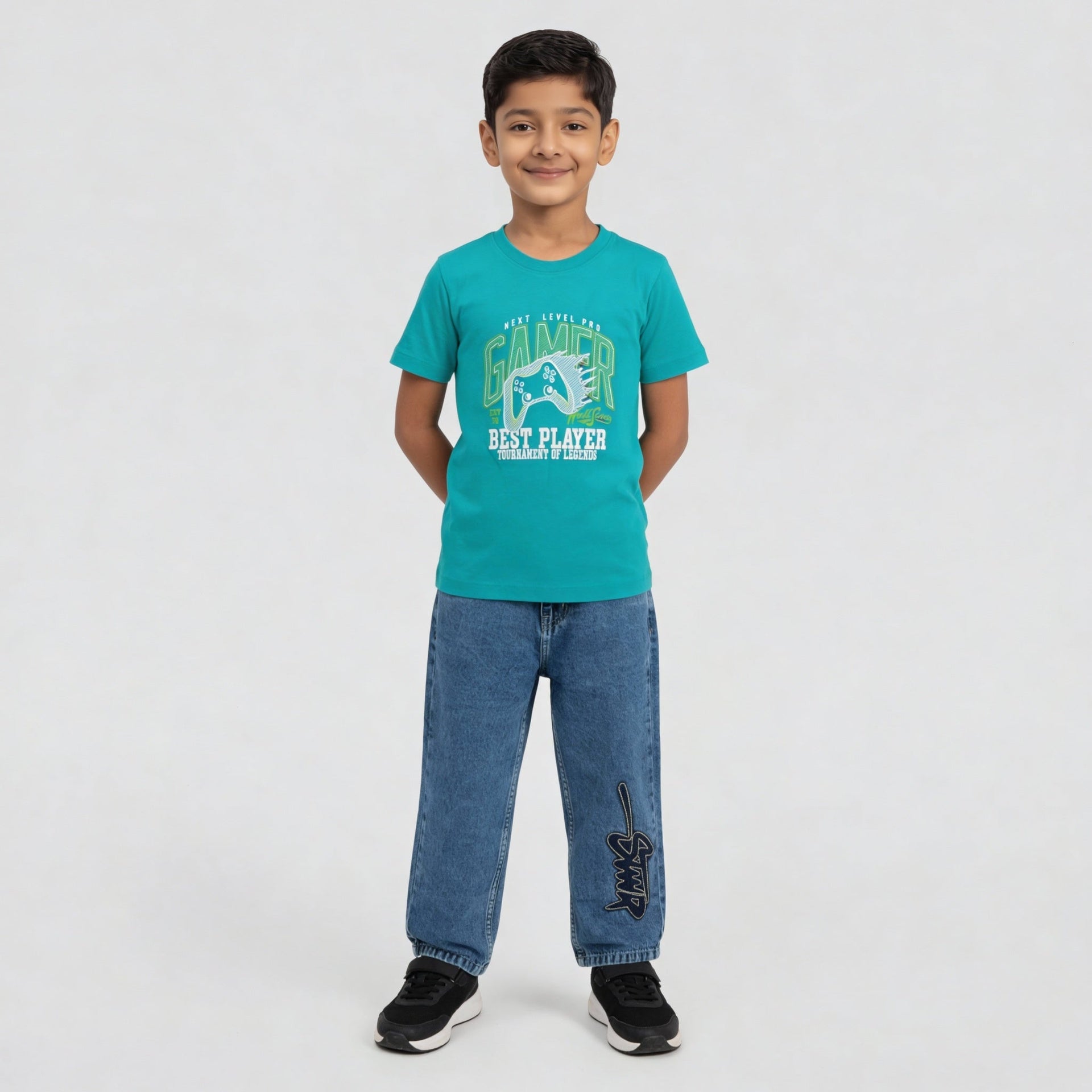 Boys Cotton Graphitee